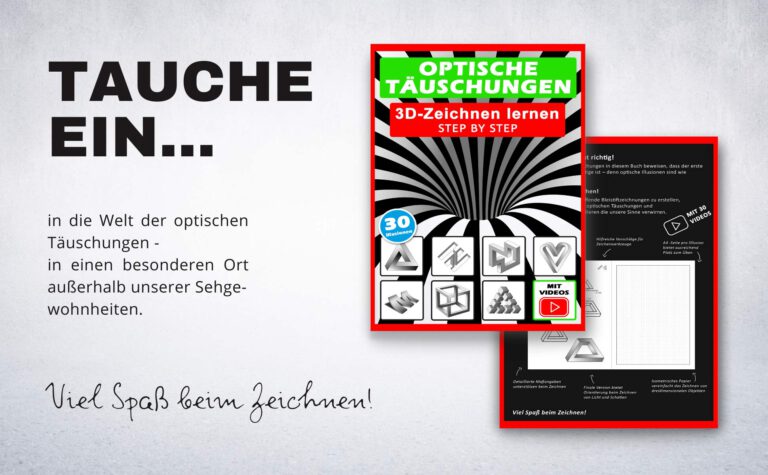  Optische Täuschungen & 3D Zeichnen lernen -Teil 2 – Optische Täuschungen 